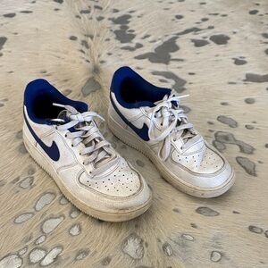 Nike White and Navy Sneakers